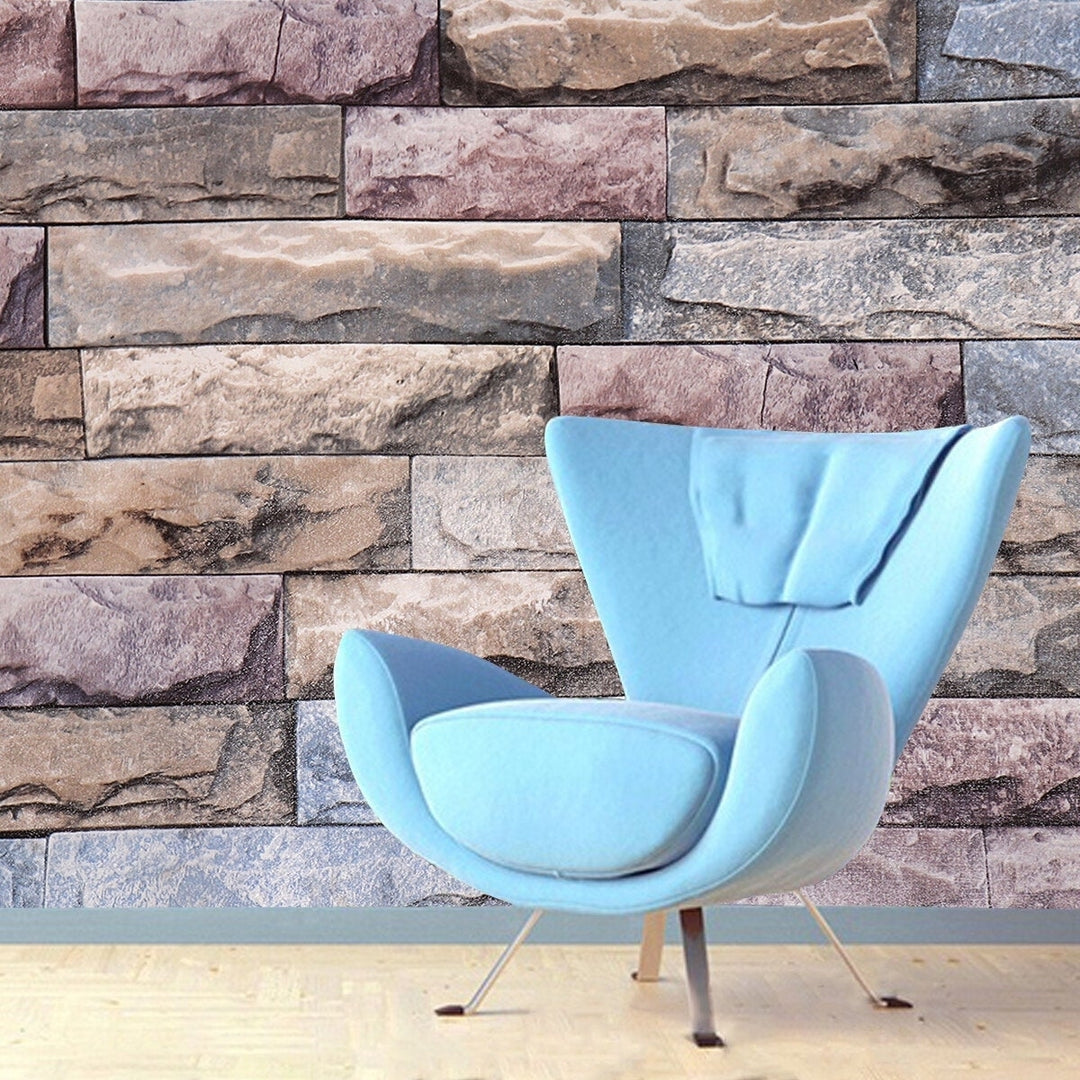 3D Simulation Brick Wall Paper Self-Adhesive Stone Wallpaper Fashion Restaurant Hotel Store Decoration Water Sticker Image 3