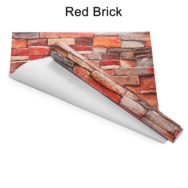 3D Simulation Brick Wall Paper Self-Adhesive Stone Wallpaper Fashion Restaurant Hotel Store Decoration Water Sticker Image 6