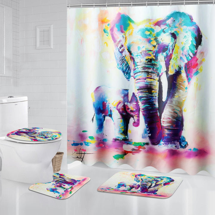 3D Shower Curtain Digital Printing Waterproof Polyester for Bathroom Image 5