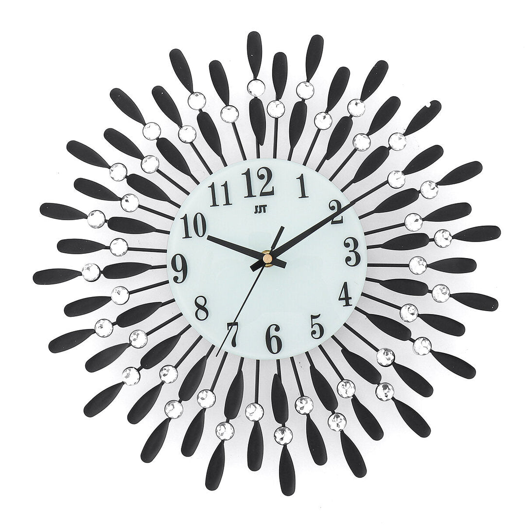 38 x 38 cm Wall Clock Hanging Silent Quartz Battery Powered Watch Home Decoration Image 11