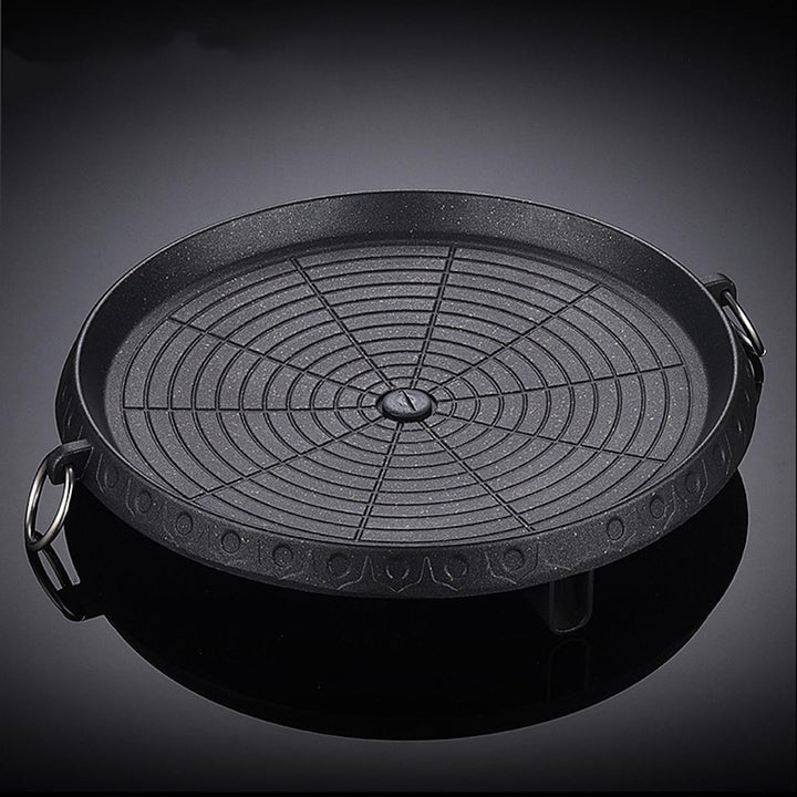 34cm BBQ Grill Non-stick Pan Marble Stone For Portable Gas Stove Cookware Image 4