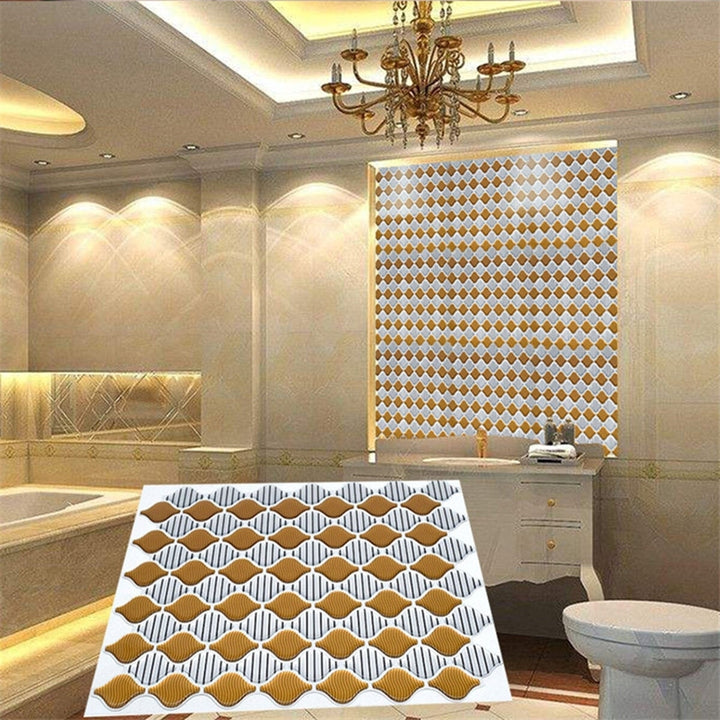 3D Wall Sticker Waterproof Tile Decal Kitchen Home Living Room DIY Decoration 21.3x25cm Image 6