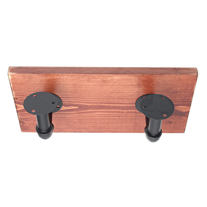 3Pcs 40+60+80cm Wooden Board Shelves Wall Mount Floating Shelf Display Bracket Waterproof Decor Image 11