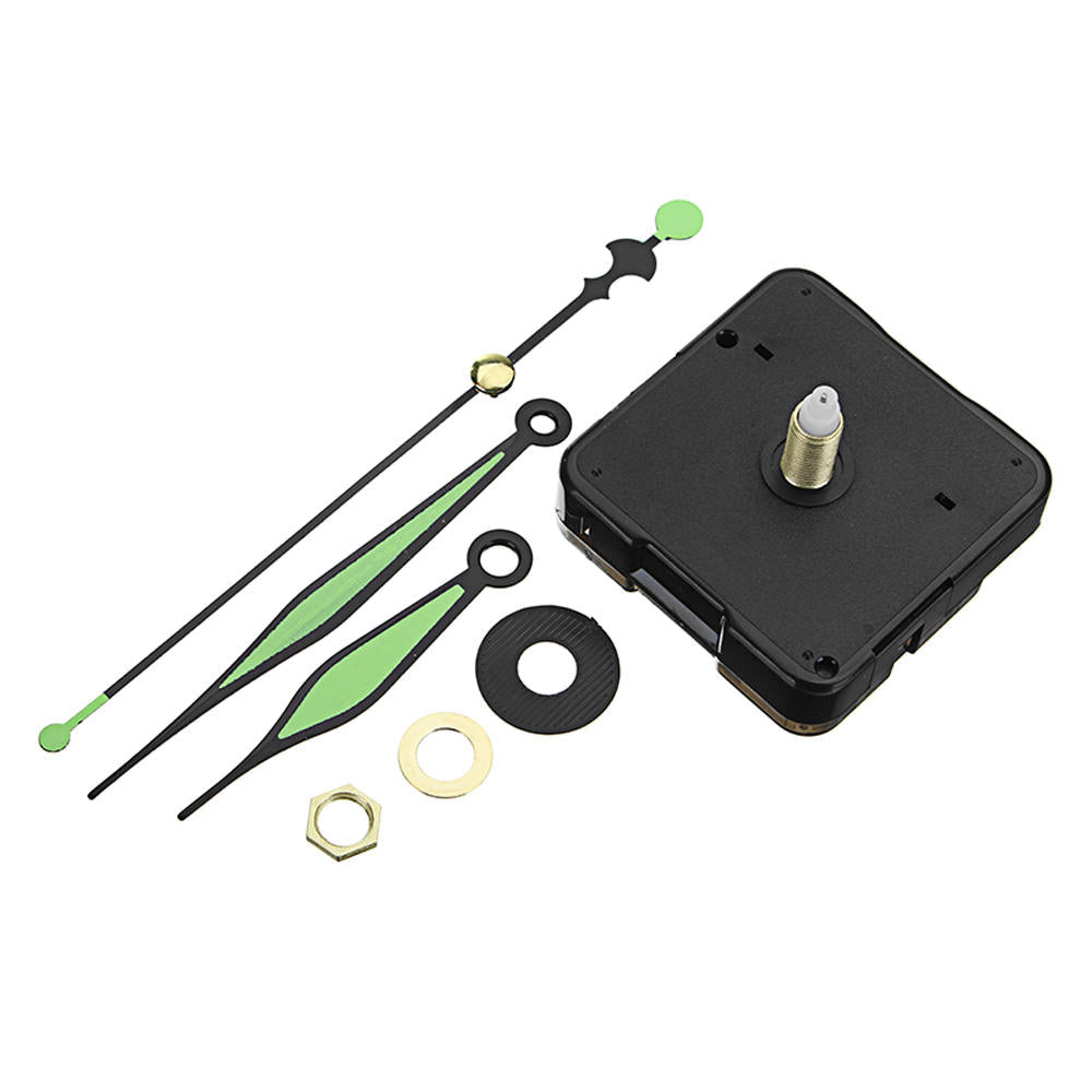 3pcs 20mm Shaft Length Green and Black Luminous Hands DIY Quartz Clock Wall Movement Image 3