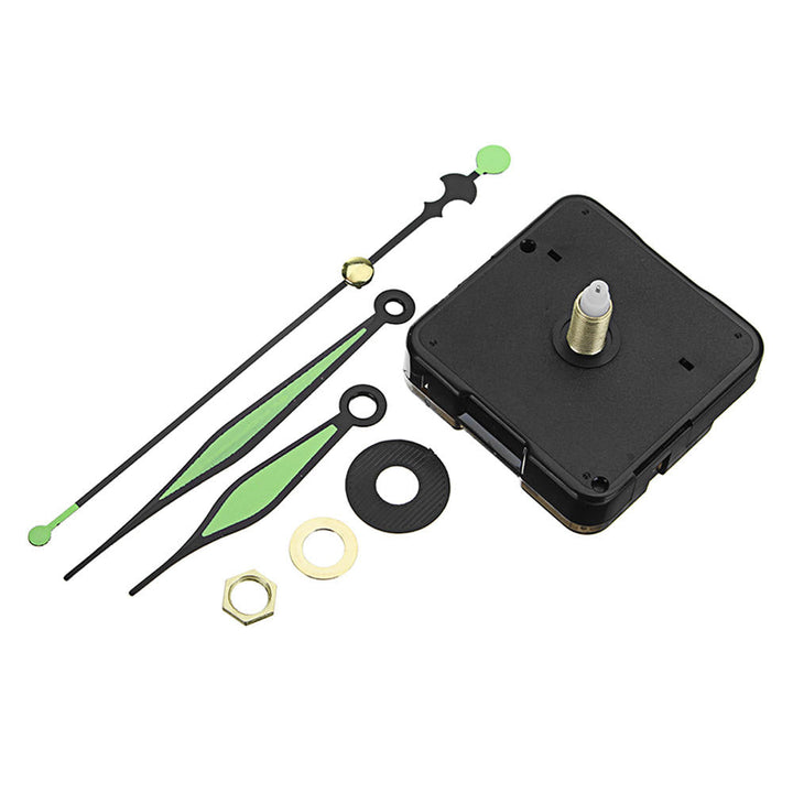 3pcs 20mm Shaft Length Green and Black Luminous Hands DIY Quartz Clock Wall Movement Image 3