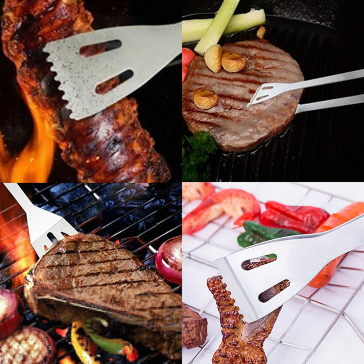 3PCS BBQ Grill Tool Set Cooking Utensils Stainless Steel Barbeque Portable Case Image 9