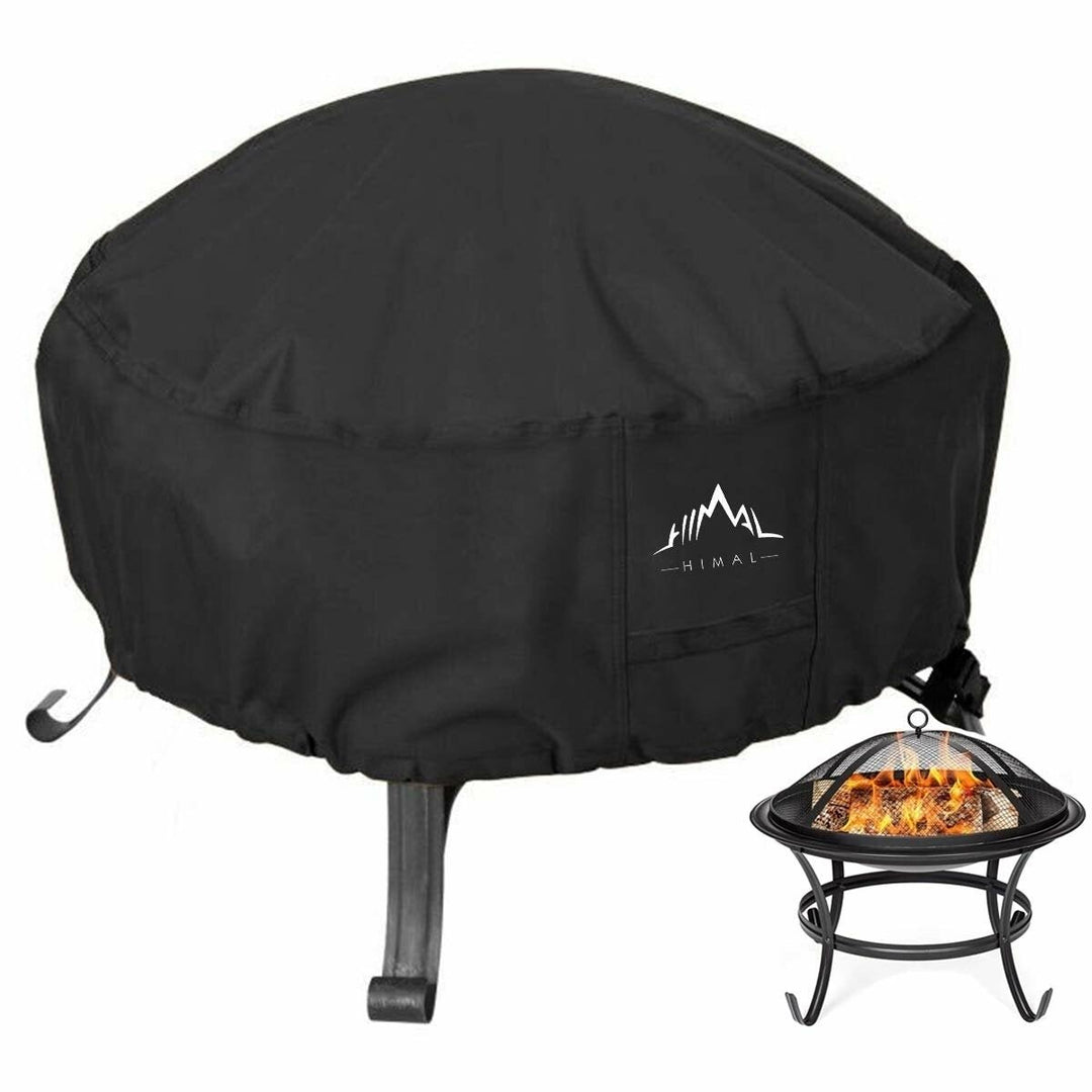 38x20" Patio Fire Pit Cover Waterproof Gas Grill BBQ 420D Storage Bag Image 2