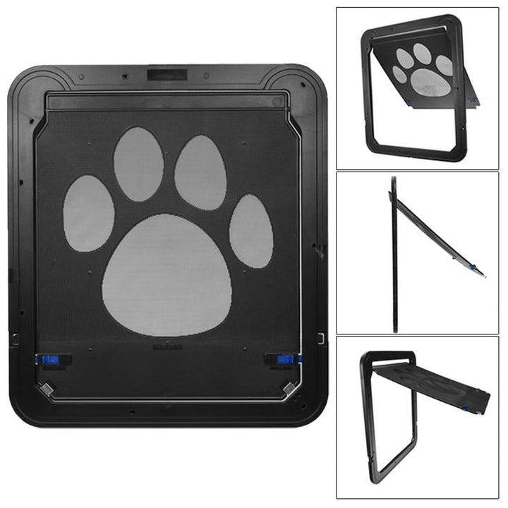 3742cm Large Medium Dog Cat Pet Door Screen Window ABS Magnetic Auto Lock Flaps Image 4