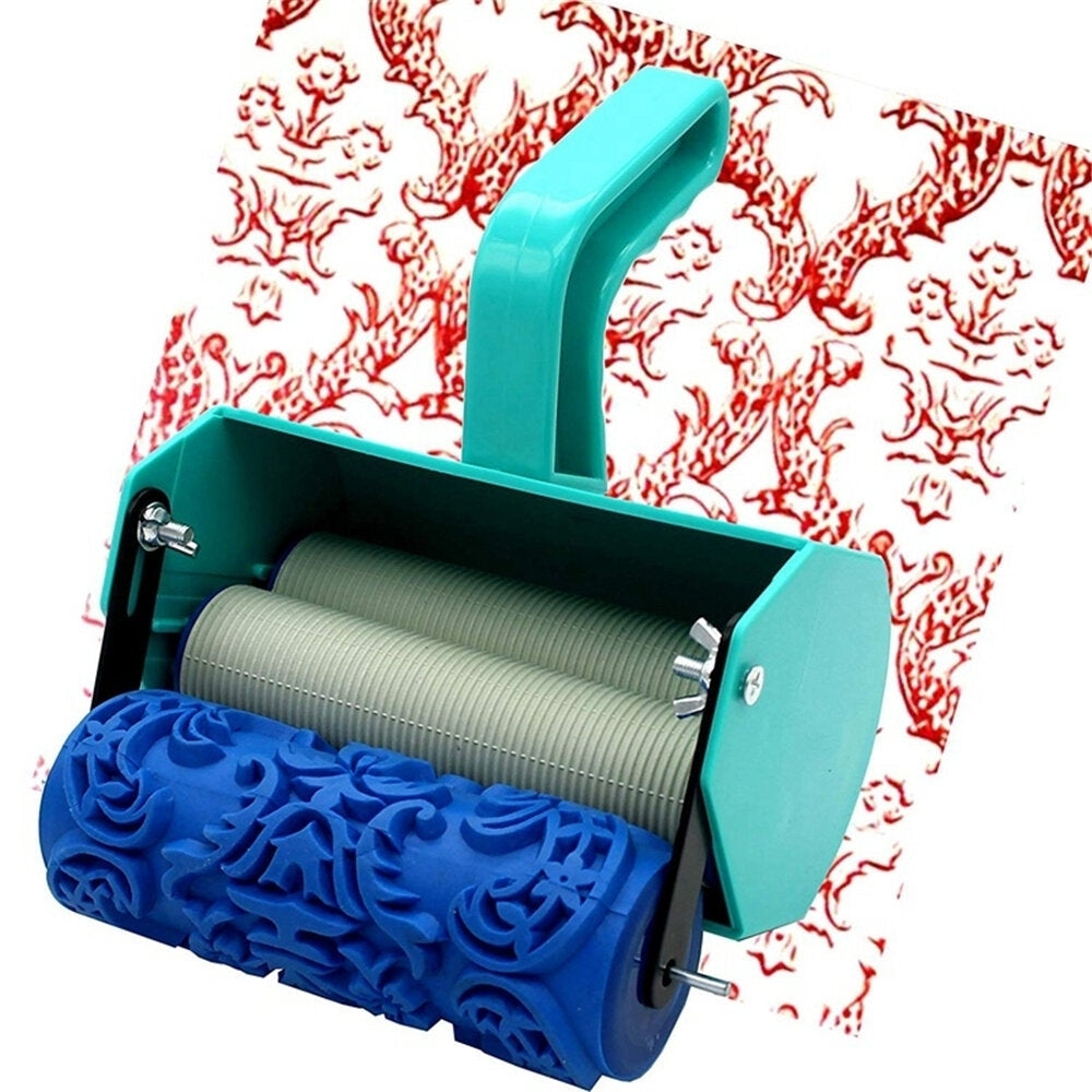 5 Inch Wall Decoration Paint Painting Machine Roller Brush Tool Sets 3D Pattern Wallpaper Room Tools Image 4