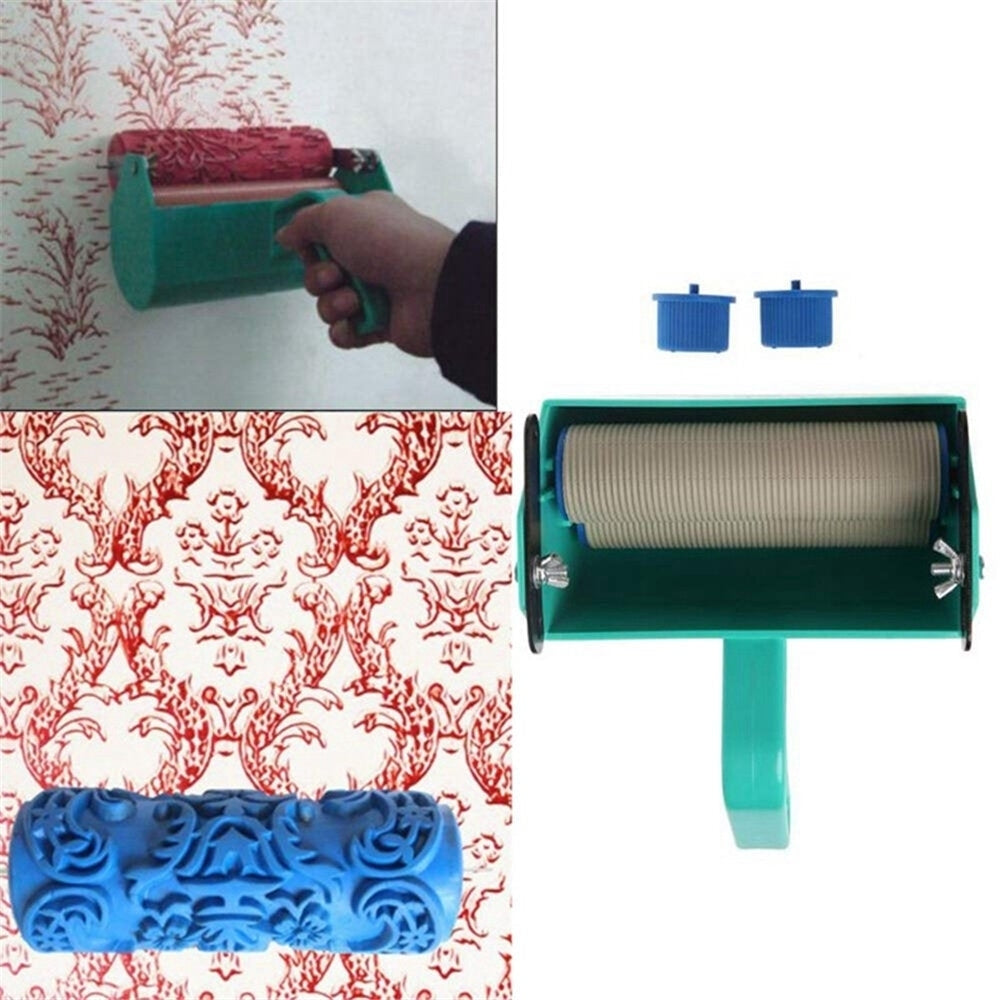 5 Inch Wall Decoration Paint Painting Machine Roller Brush Tool Sets 3D Pattern Wallpaper Room Tools Image 5