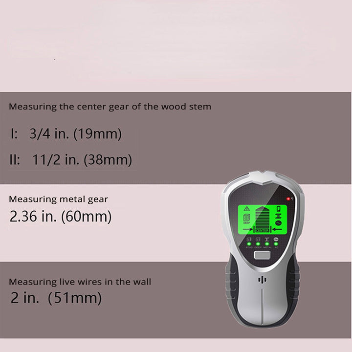 4-in-1 Multi-functional Digital Wall Detector Wood,Metal,AC Testing Tool Image 5