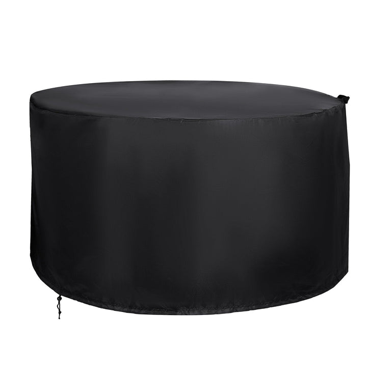 420D Oxford Cloth Round Table Cover Waterproof Anti-UV Round Pation Furniture Cover Image 2