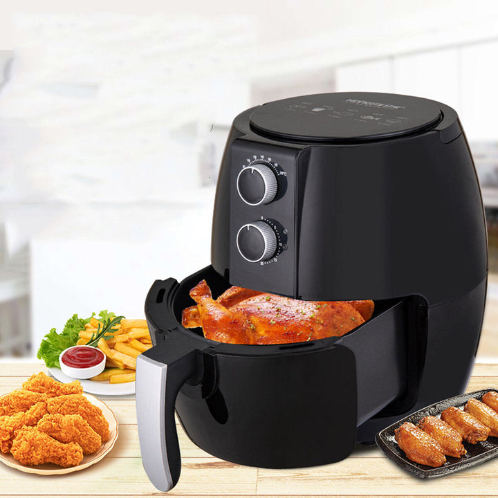 4.5L Capacity Household Air Fryer Intelligent Smokeless Electric Fryer Kitchen Oil-free Energy-saving French Fries Fryer Image 4