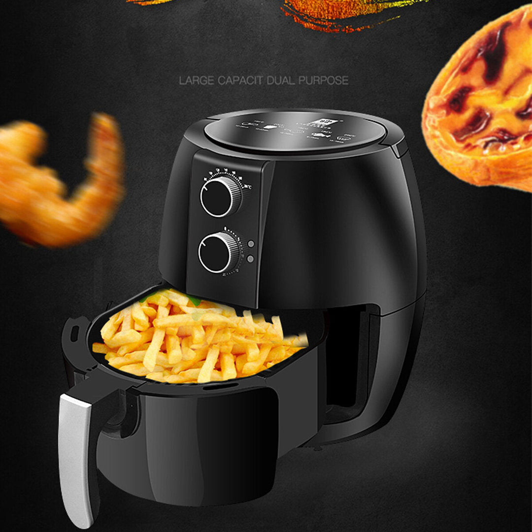 4.5L Capacity Household Air Fryer Intelligent Smokeless Electric Fryer Kitchen Oil-free Energy-saving French Fries Fryer Image 5