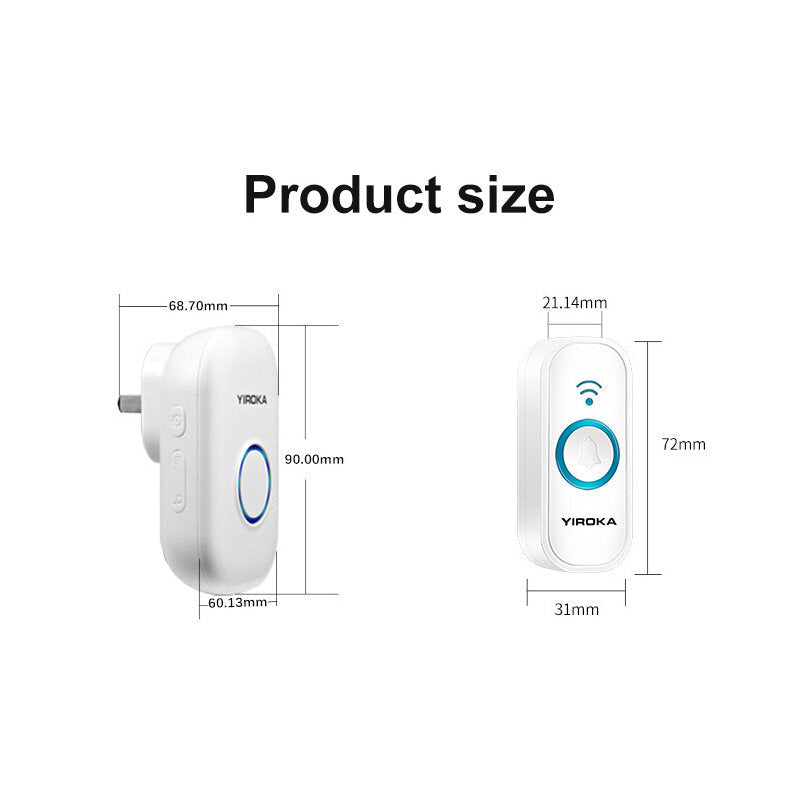 433Mhz Wireless Doorbell 150M Long Wireless Distance Home Welcome Smart Door Chimes Image 3