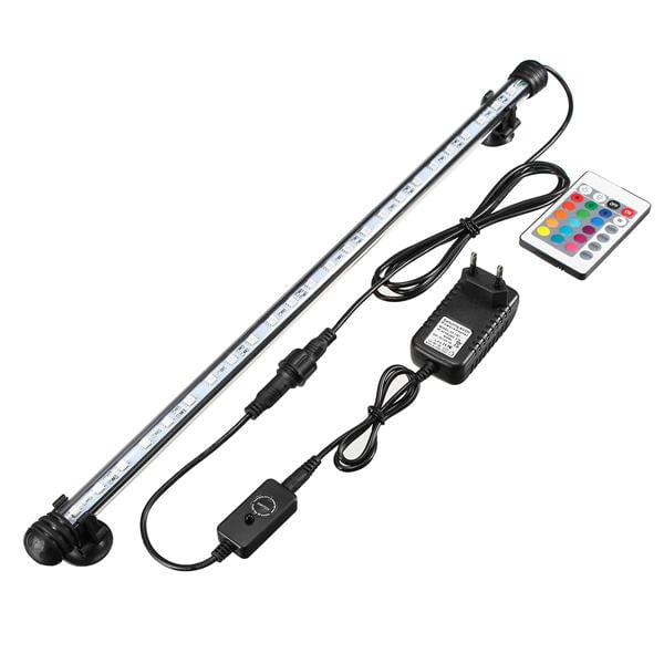 4.5W 60CM Submersible Remote Control,Button 60CM 30 LED RGB Night Lamp for Aquarium Tank Fish Pond Image 5