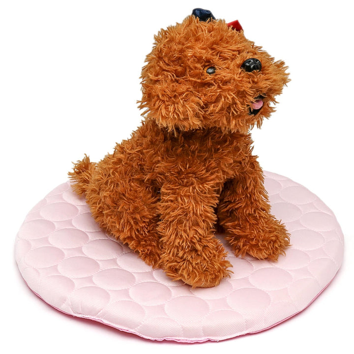 42R,50R Pet Dog Cat Soft Summer Chilly Cooling Mat Cold Bed Fiber Mats Pad Pet Seat Cushion Image 6