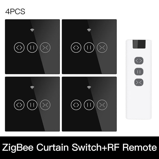 433MHz Smart Touch Curtain Switch Roller Blinds Shutter Wireless Control Relay Status Works with Alexa Google Home Image 5