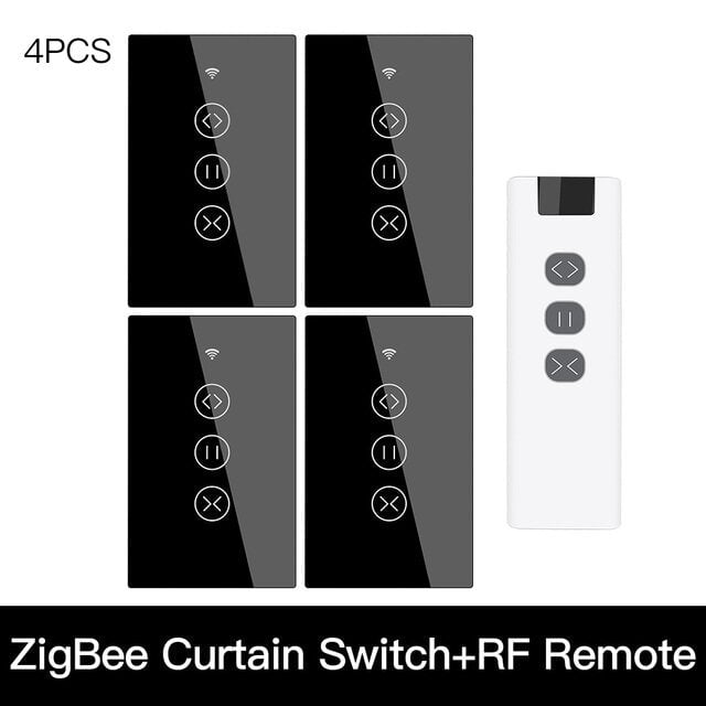 433MHz Smart Touch Curtain Switch Roller Blinds Shutter Wireless Control Relay Status Works with Alexa Google Home Image 9