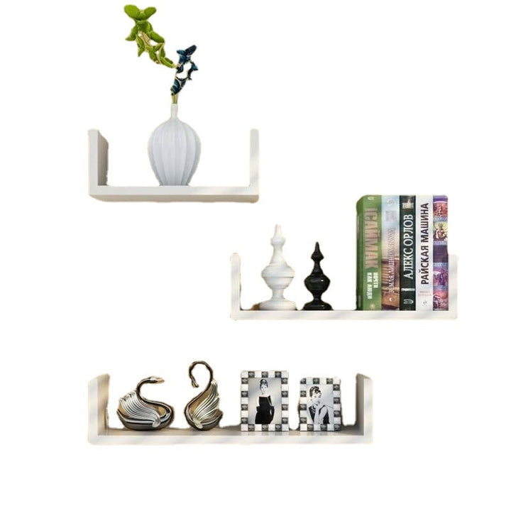 3Pcs Wooden Wall Shelf Wall-mounted Organiser Image 6