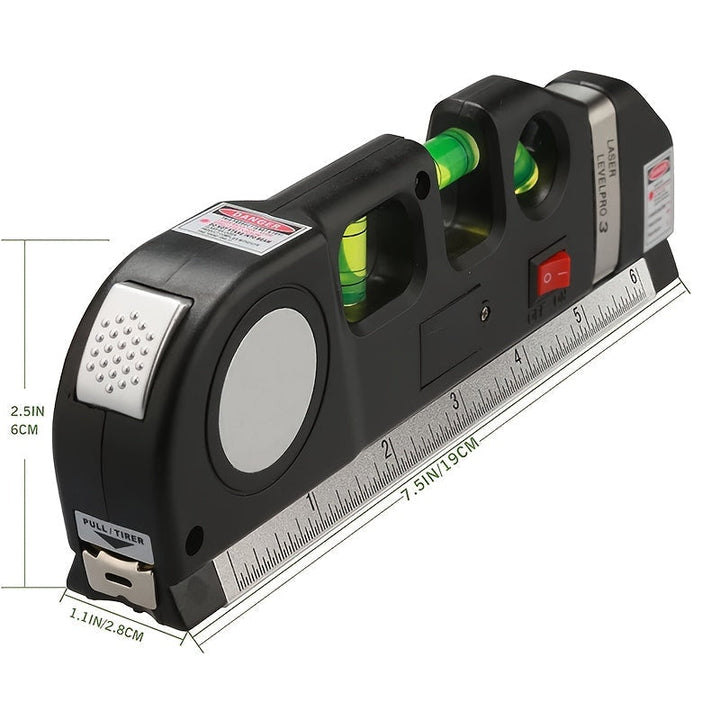 4 In 1 Infrared Laser Level Cross Tape 2.5M Multipurpose Measuring Tool Image 5