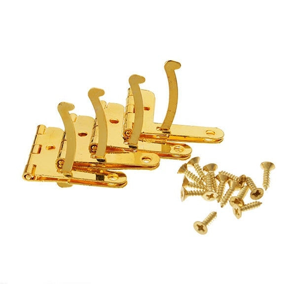 4 pcs Metal Box Quadrant Hinge Wooden box support hinge Image 3