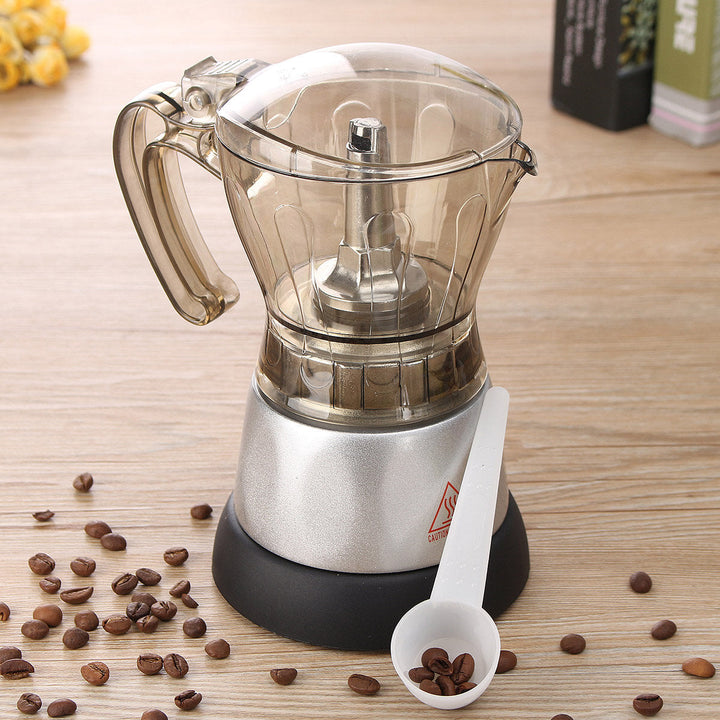 4 Cup Automatic Transparent Acrylic Coffee Maker Percolator Moka Pot Stovetop Espresso Pot Machine Image 6