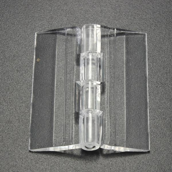 45x38mm Door Window Clear PMMA Acrylic Folding Hinge Plexiglass Image 1