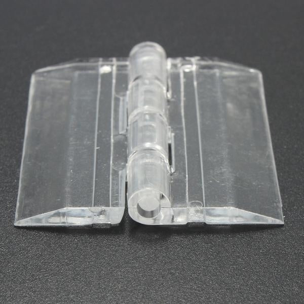 45x38mm Door Window Clear PMMA Acrylic Folding Hinge Plexiglass Image 3