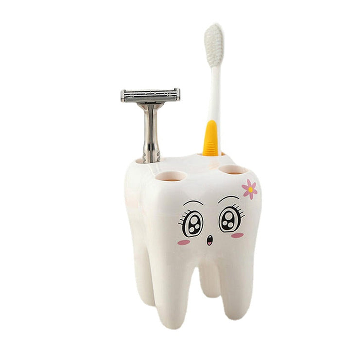 4 Holes Smily Face Toothbrush Holder Rack Cartoon Design Toothbrush Bracket,DTTT Image 7