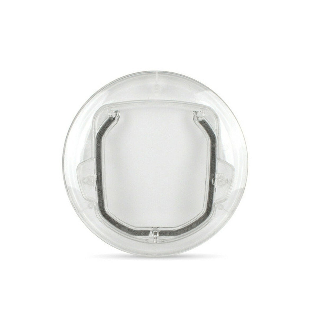 4 Way Round Clear Locking Flap Pet Door Cat Small Dog for Screen Glass Window Pet Door Image 2