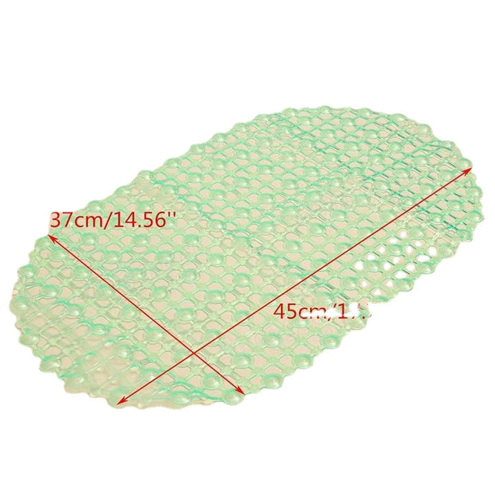 45x37cm PVC Anti Slip Floor Mat Bathroom Transparent Carpet With Strong Suction Cup Image 6