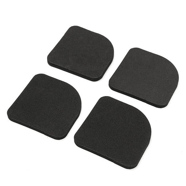 4Pcs Black Square Washing Machine Anti Vibration Pad Refrigerator Mute Mat Pads Image 1