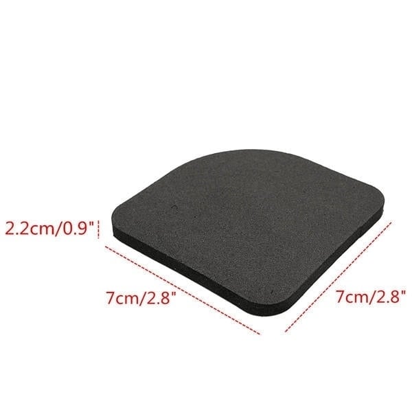 4Pcs Black Square Washing Machine Anti Vibration Pad Refrigerator Mute Mat Pads Image 4