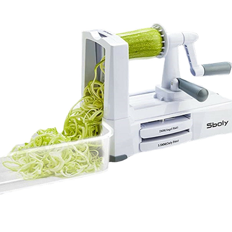 5 Blades in 1 Vegetable-spiralizer Stainless Steel with The Included Box Image 2