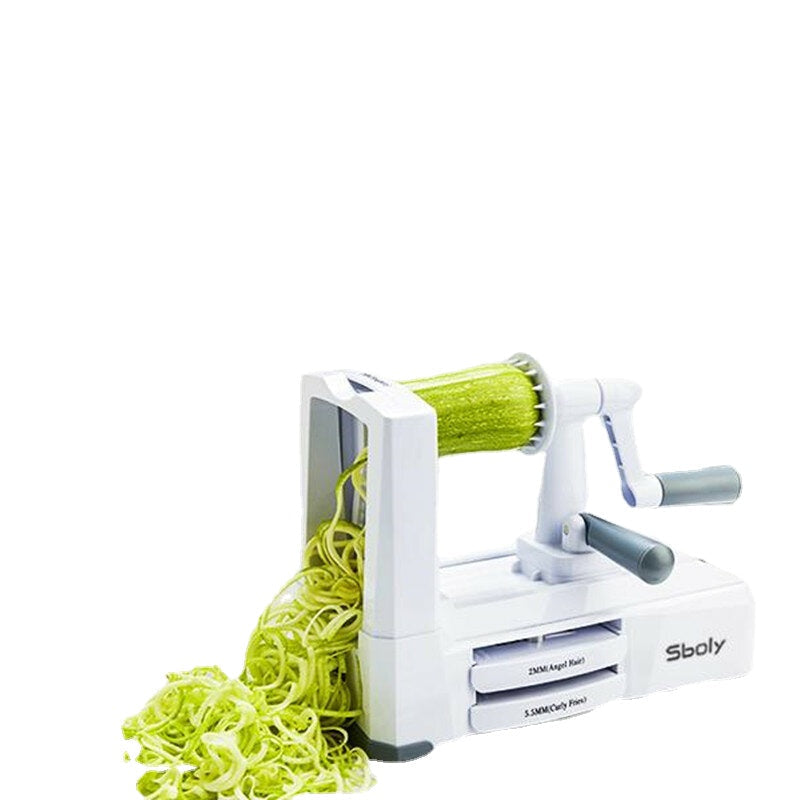 5 Blades in 1 Vegetable-spiralizer Stainless Steel with The Included Box Image 4