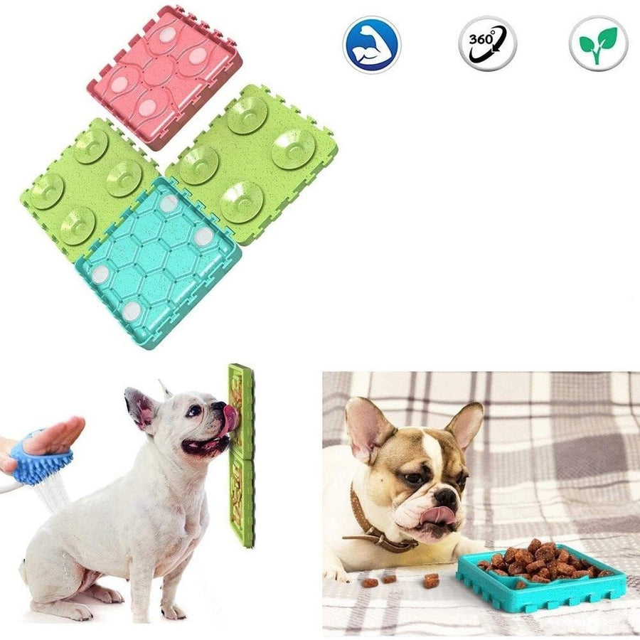 4PCS Pet Bowls Combination Dog Licking Tray Dog Anti-sucking Funny Bowl Pet Slow Food Interactive Puzzle Pet Toy Image 1