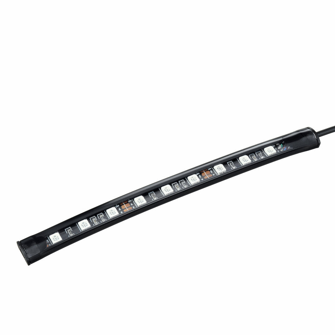 4PCS 9LED RGB Strip Lights Underglow Underbody Remote Control Decorative Floor Atmosphere Strip Interior Lamp Image 3