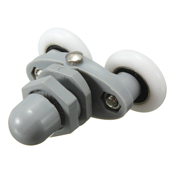 4PCS Twin Bottom Top Shower Door Rollers Pulleys Wheels Runner Slider 20mm Shower Faucet Accessories Image 4