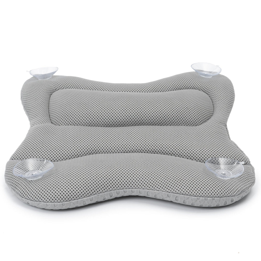 4D Mesh Bath Pillow Spa Breathable Bathtub Cushion Neck Back Support Tub Image 5