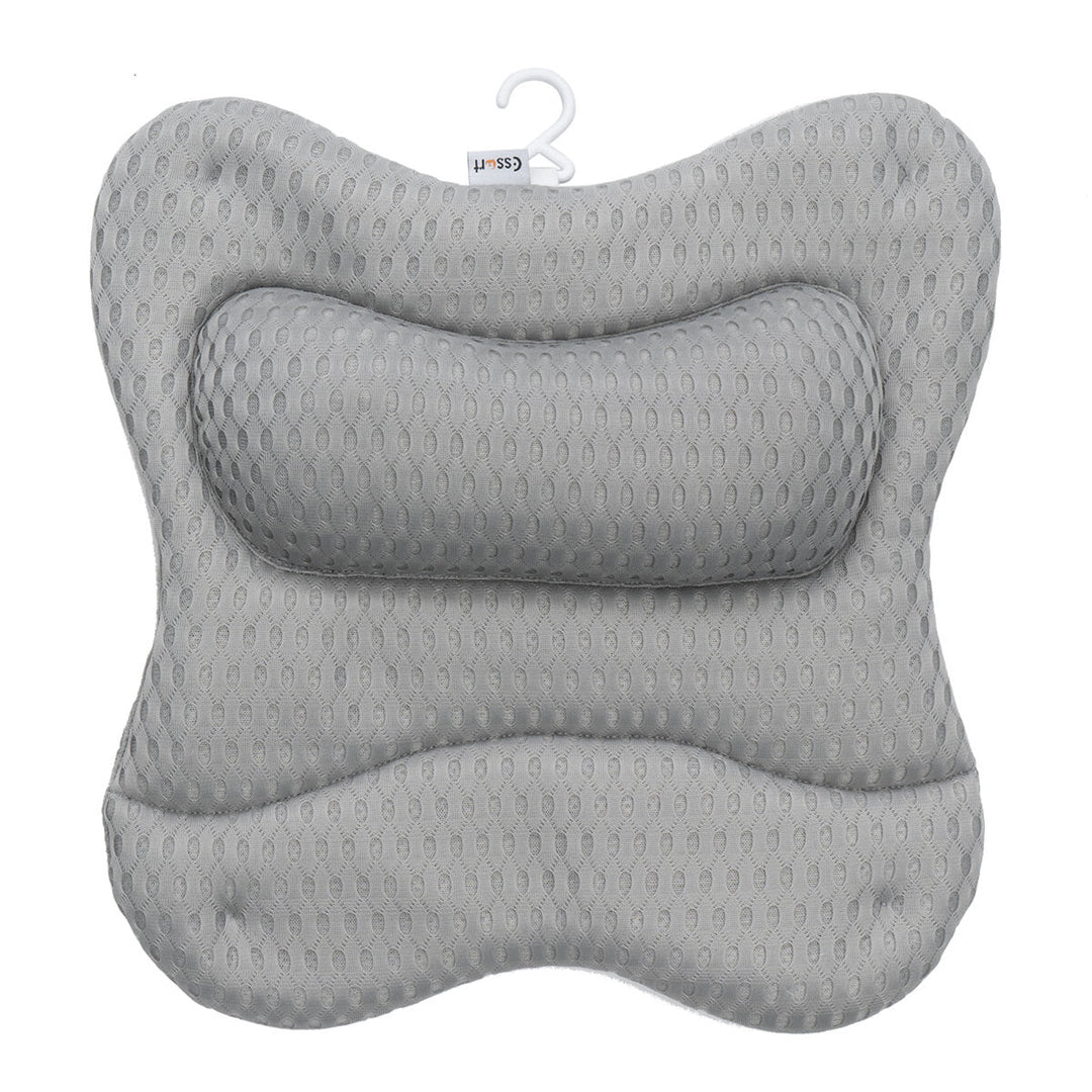 4D Mesh Bath Pillow Spa Breathable Bathtub Cushion Neck Back Support Tub Image 9