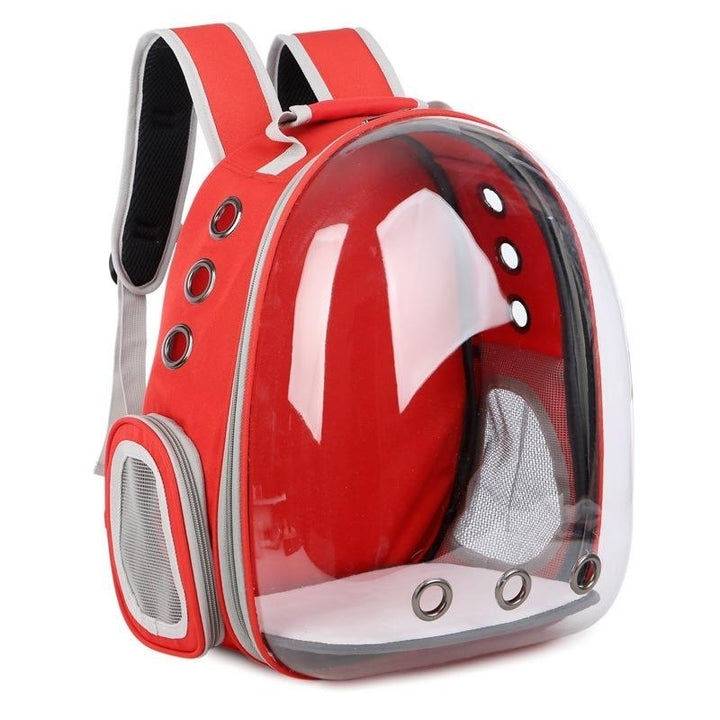 5 Colors Breathable Transparent Pet Travel Backpack Dog Cat Carrier Shoulder Bag Image 3