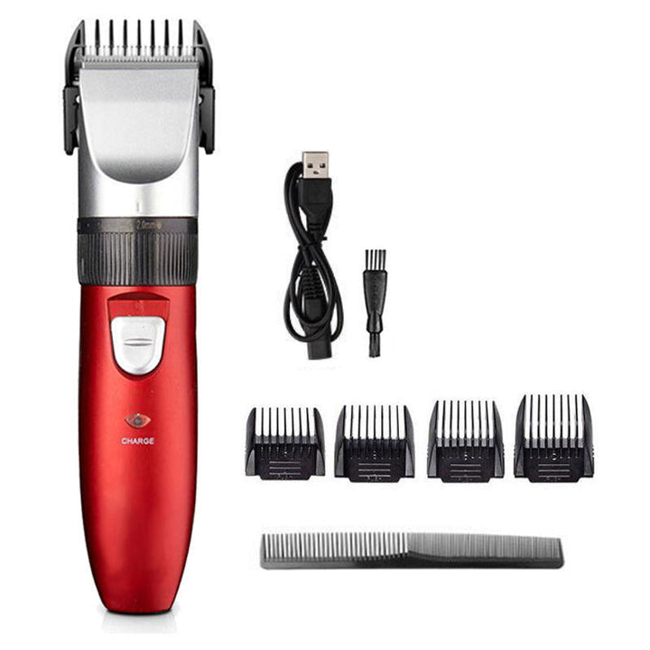 5 Gears Cordless Electric Pet Hair Clipper USB Rechargeable Dog Puppy Grooming Trimmer w, 4 Limit Combs Image 1