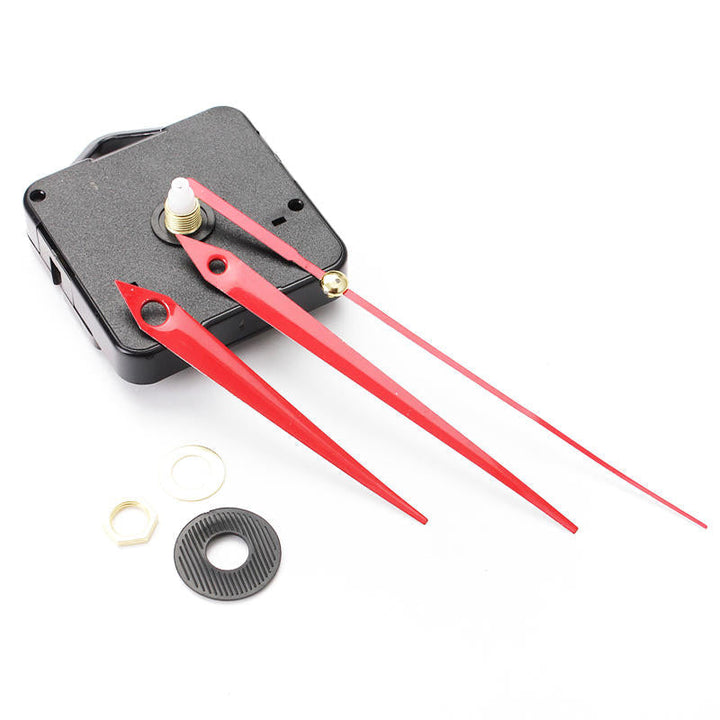 5Pcs DIY Red Triangle Hands Quartz Wall Clock Movement Mechanism Image 4