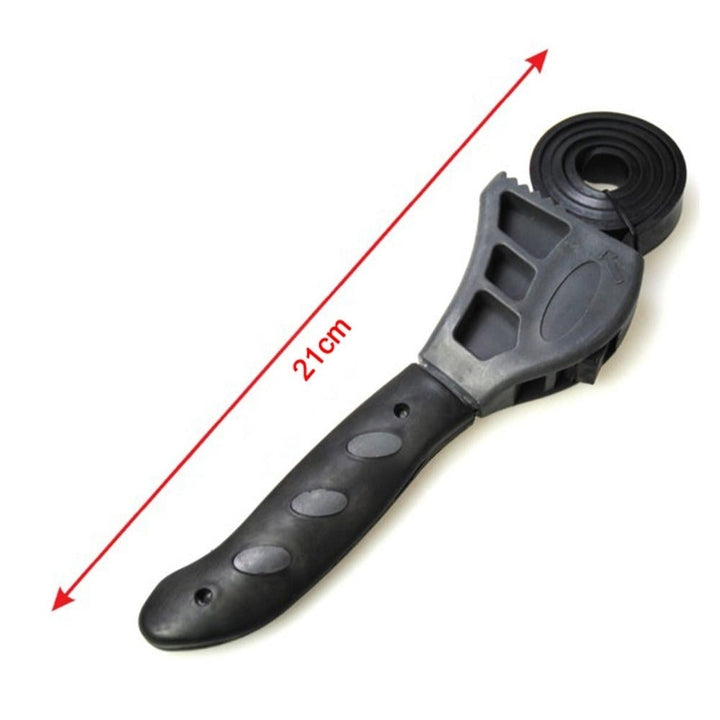 500mm Universal Wrench Rubber Strap Adjustable Spanner for Any Shape Opener Tool Image 4