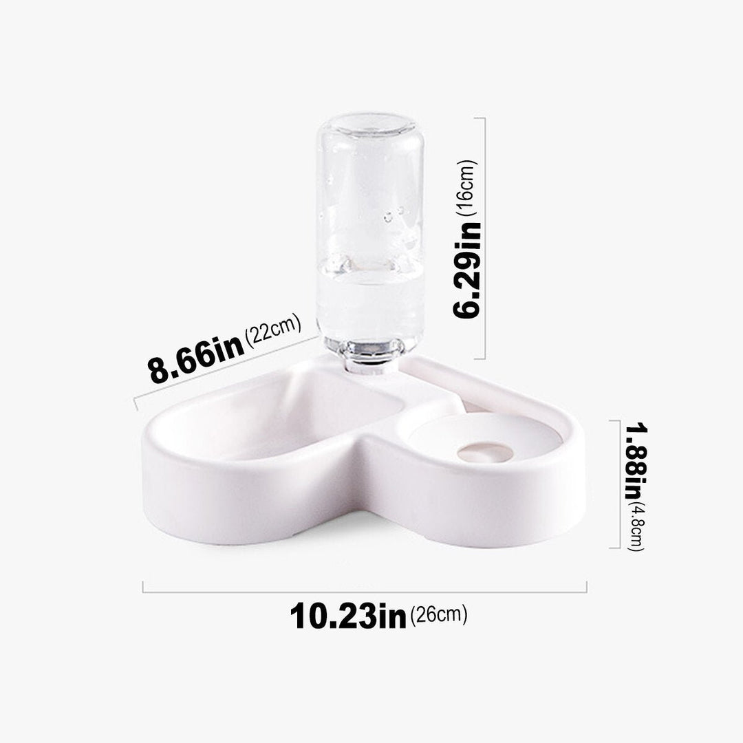 500ml Pet Water Drinker Dispenser Heart-shaped Automatic Dog Cat Feeder Waterer Bowl Bottle Image 6