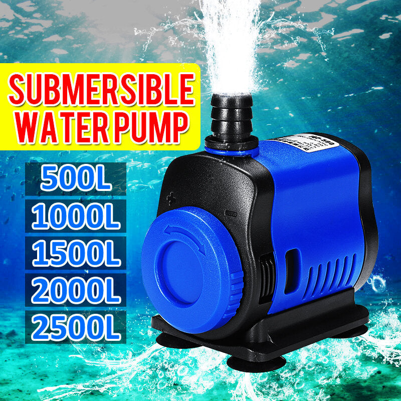 5,20,35,45,80W 220V Ultra Quiet Submersible Aquarium Water Pump Tank Fountain Pond Filter Fish Image 4