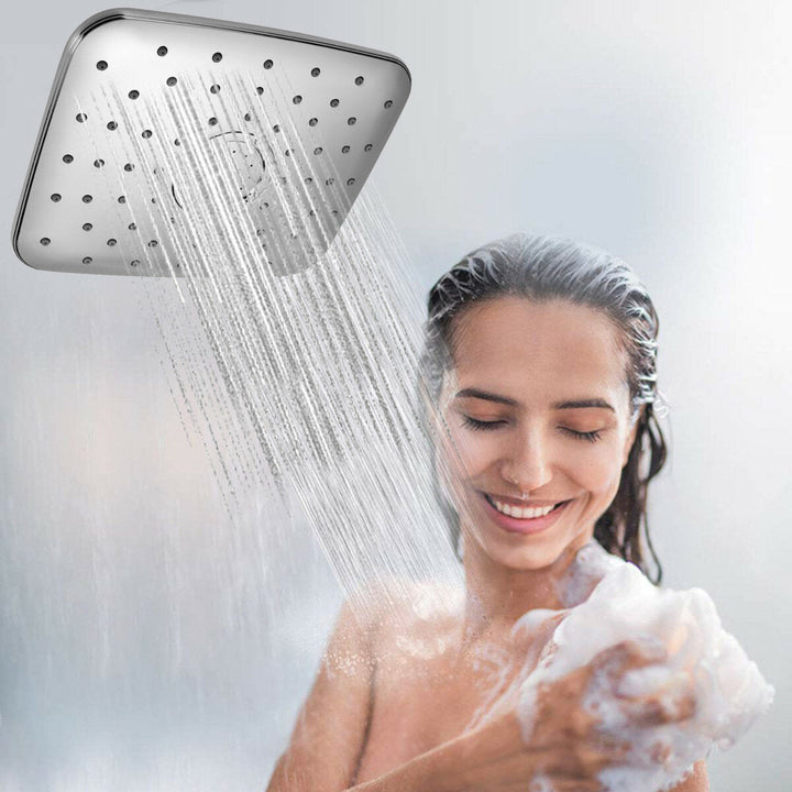 5-in-1 Rainfall Handheld Shower Head Combo 3 Level Adjustable Dual Square Hose Image 6