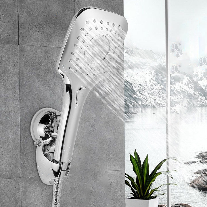 5-in-1 Rainfall Handheld Shower Head Combo 3 Level Adjustable Dual Square Hose Image 8