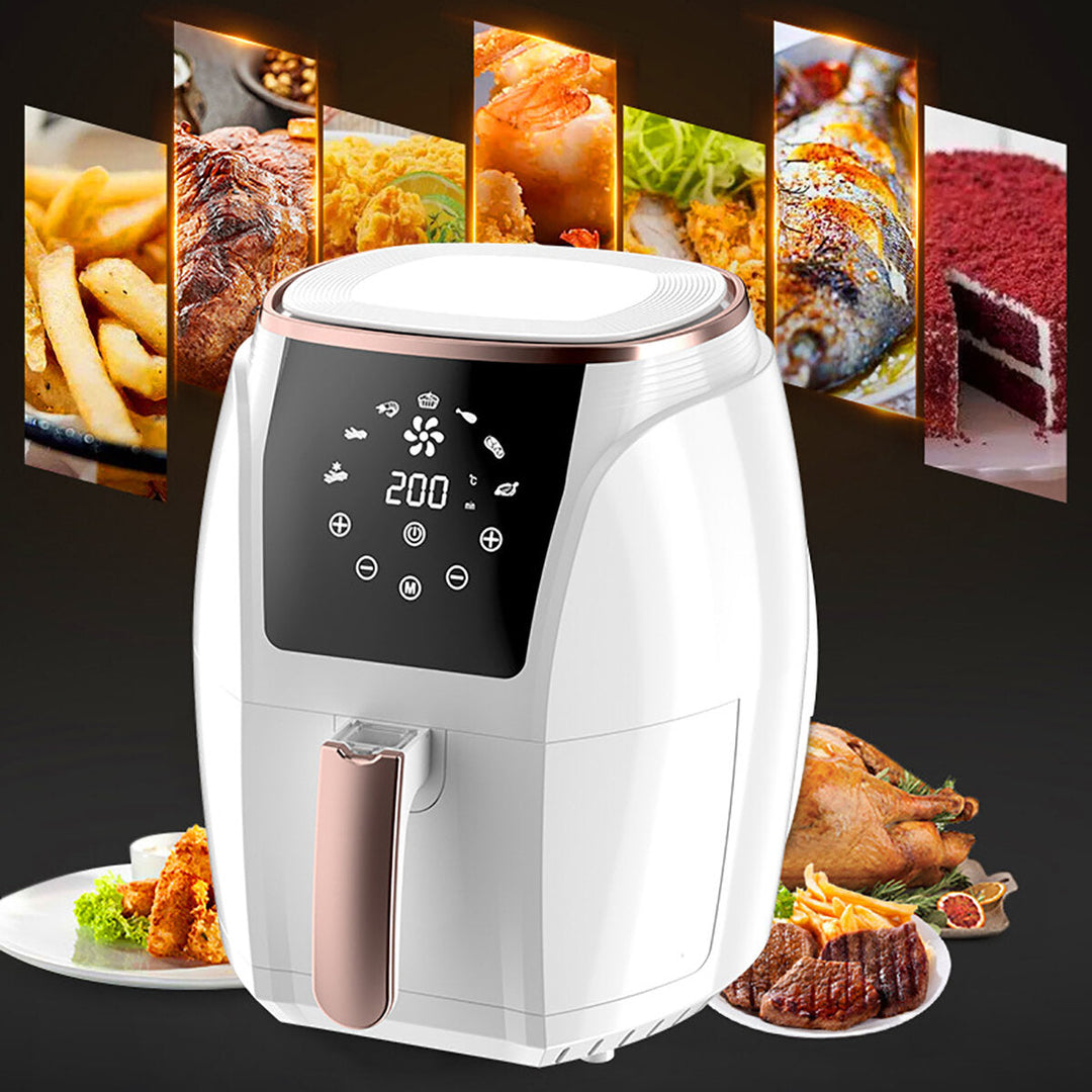 5.5L Multipurpose Air Fryer Oil Free Non-stick Temperature Timing Control 1400W Image 6